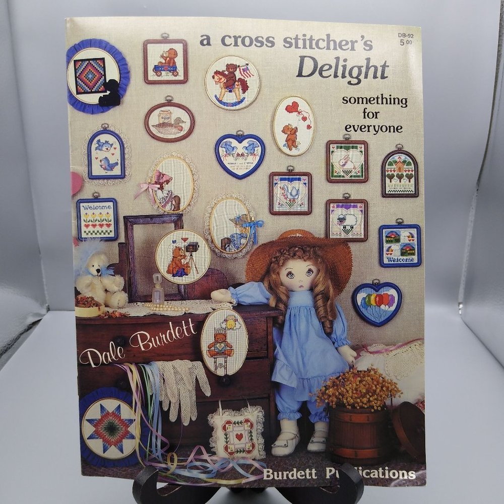 Vintage Cross Stitch Patterns, Delight Something for Everyone by Dale Burdett DB